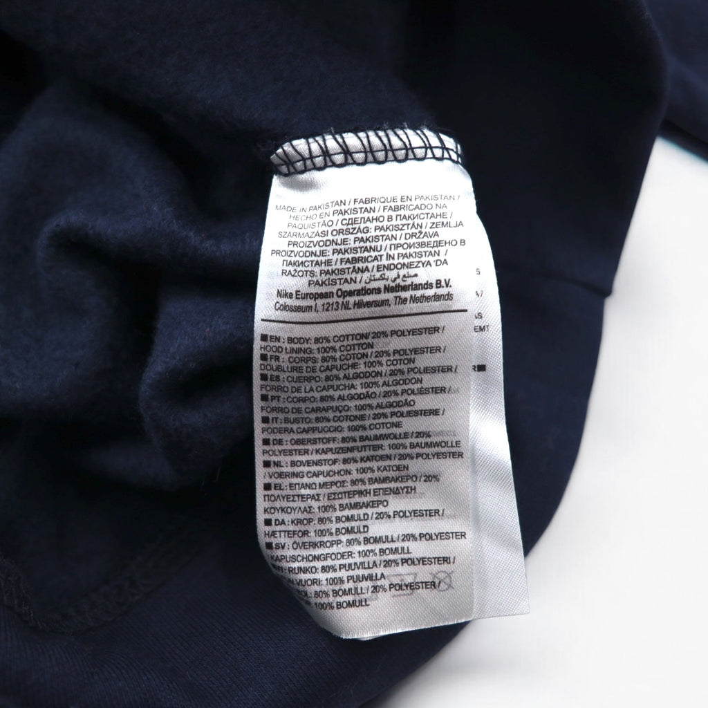 NIKE Pullover Hoodie M Navy JUST DO IT HOODIE 928717-451 Made in Pakistan Unused