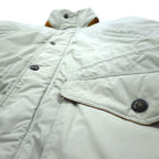 LONDON FOG 90年代 65/35クロス スタンドカラー ダウンジャケット 2XL ベージュ ドローコード