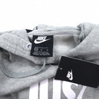 NIKE Pullover Hoodie M Grey JUST DO IT HOODIE 928717-063 Made in Pakistan Unused