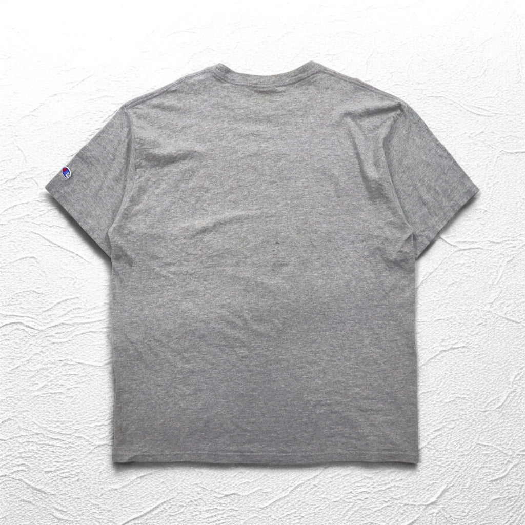 Champion 00年代 カレッジ プリント Tシャツ 2XL グレー SEU アーチロゴ ビッグサイズ ホンジュラス製