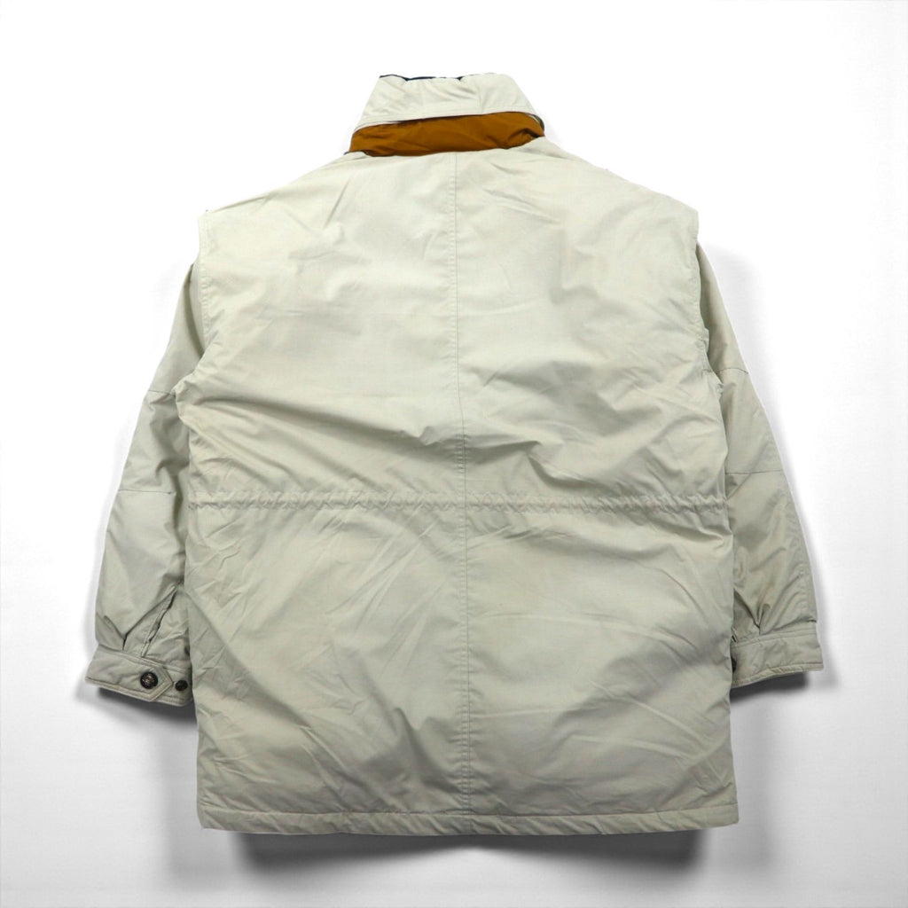 LONDON FOG 90年代 65/35クロス スタンドカラー ダウンジャケット 2XL ベージュ ドローコード