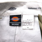 Dickies Relaxed Fit T/C Twill Short Work Pants, Size L, Beige, WR640, Made in Mexico