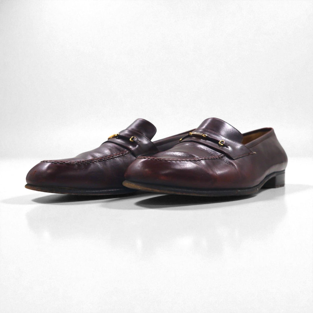Salvatore Ferragamo ホースビット ローファー 27.5cm レザー モカシン 4505 220 イタリア製
