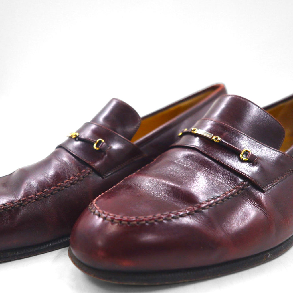 Salvatore Ferragamo ホースビット ローファー 27.5cm レザー モカシン 4505 220 イタリア製