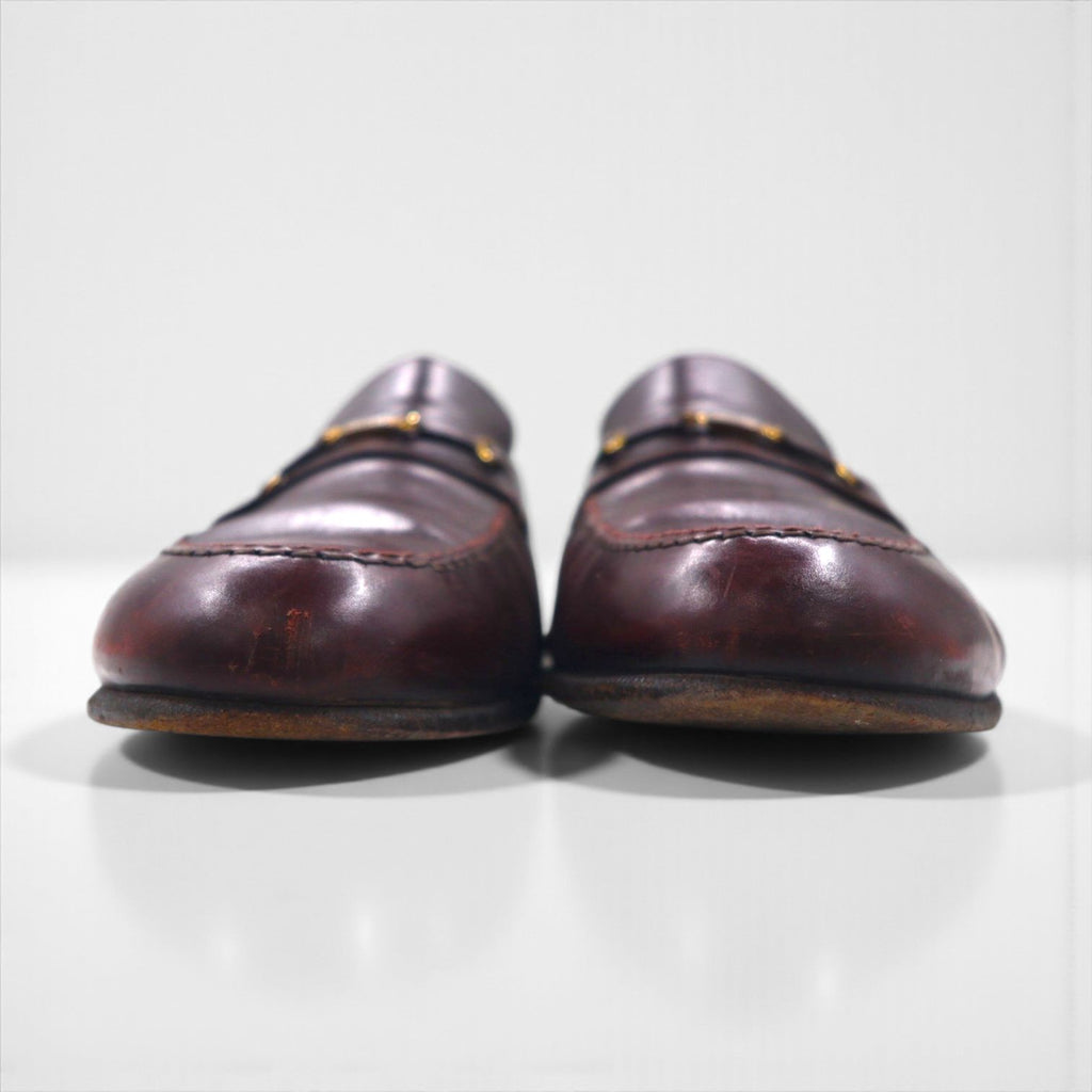 Salvatore Ferragamo ホースビット ローファー 27.5cm レザー モカシン 4505 220 イタリア製