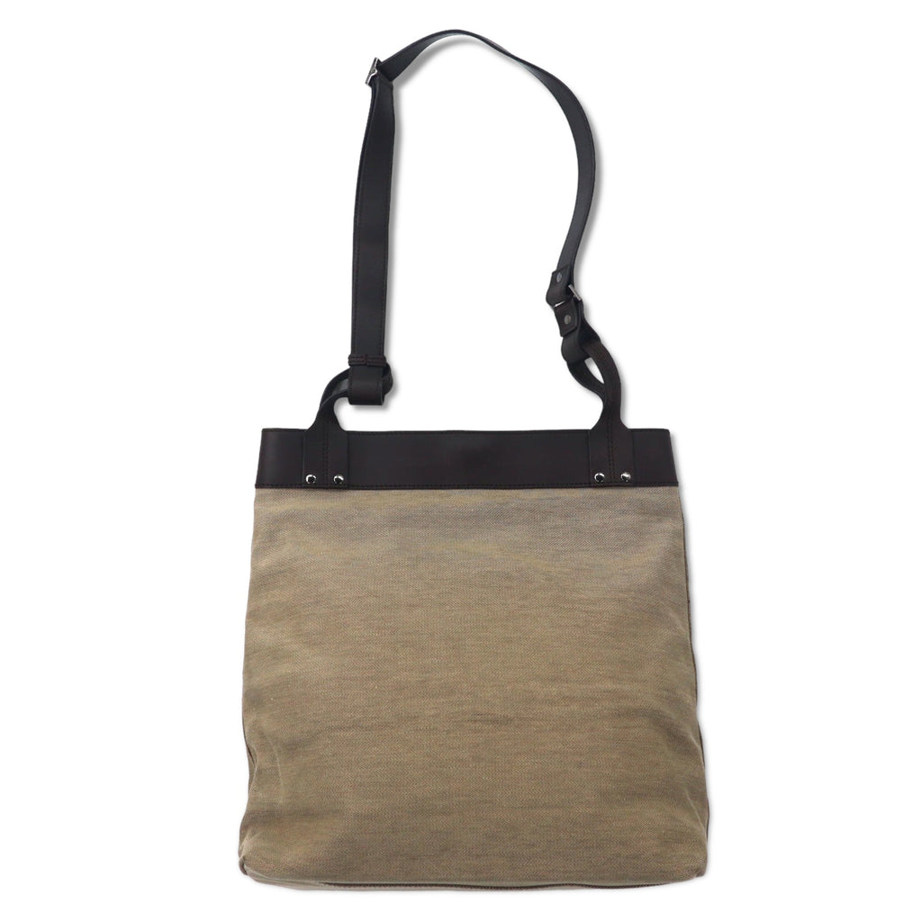 GUCCI 2WAY canvas tote bag shoulder bag beige leather switching 106301 1705