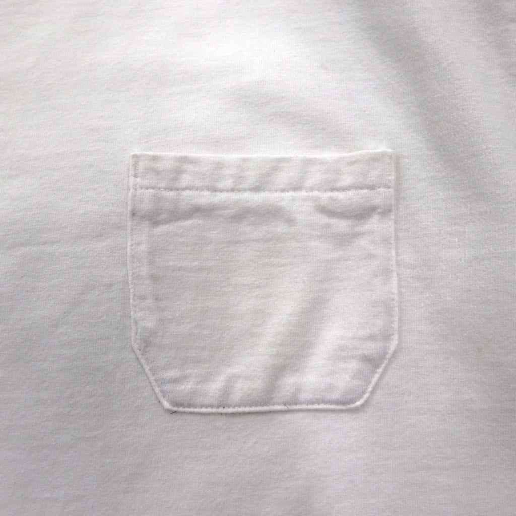 Nigel Cabourn 7.8oz Pocket T-Shirt, XL, White Cotton
