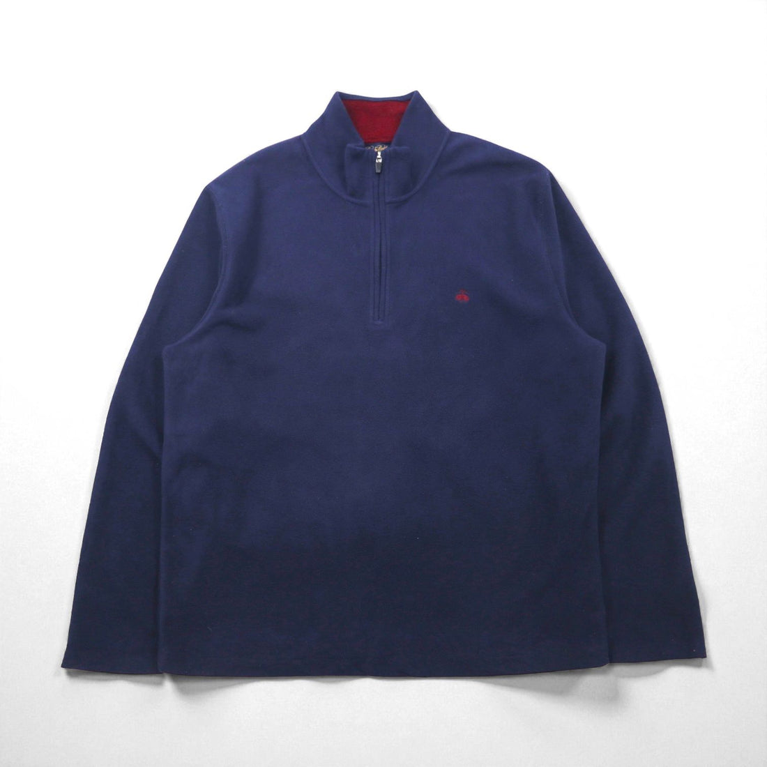 Brooks Brothers Half-Zip Fleece Jacket, XL, Navy, with One-Point Logo