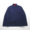 Brooks Brothers Half-Zip Fleece Jacket, XL, Navy, with One-Point Logo