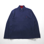 Brooks Brothers Half-Zip Fleece Jacket, XL, Navy, with One-Point Logo