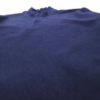 Brooks Brothers Half-Zip Fleece Jacket, XL, Navy, with One-Point Logo