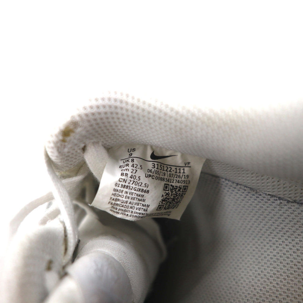 NIKE Air Force 1 '07 Sneakers 27cm White Leather 315122-111