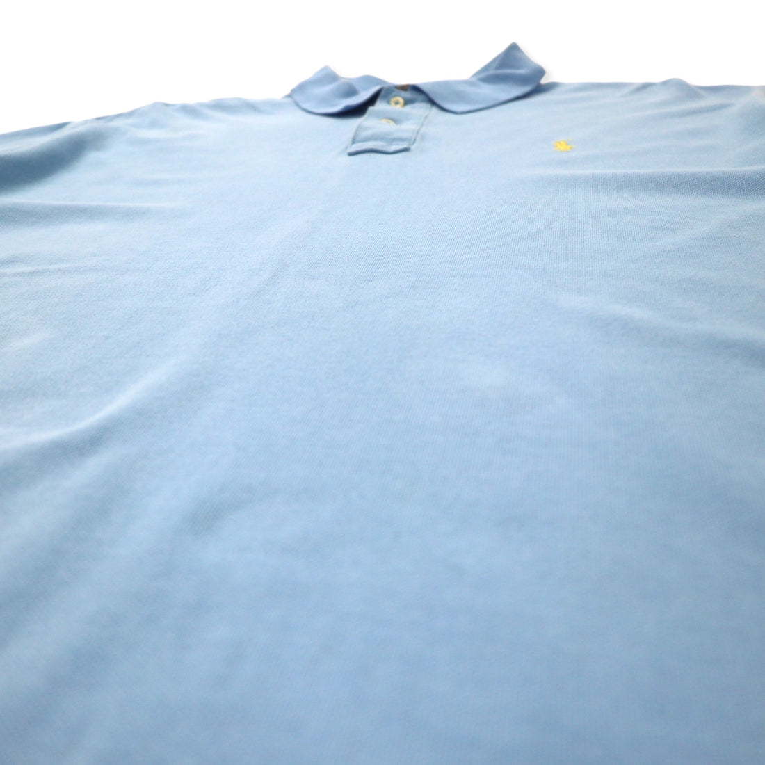 POLO RALPH LAUREN Polo shirt XXL Blue Cotton Pique Small pony embroidery Big size Made in Sri Lanka