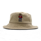 POLO RALPH LAUREN Polo Bear Bucket Hat, 59cm, Beige, Cotton