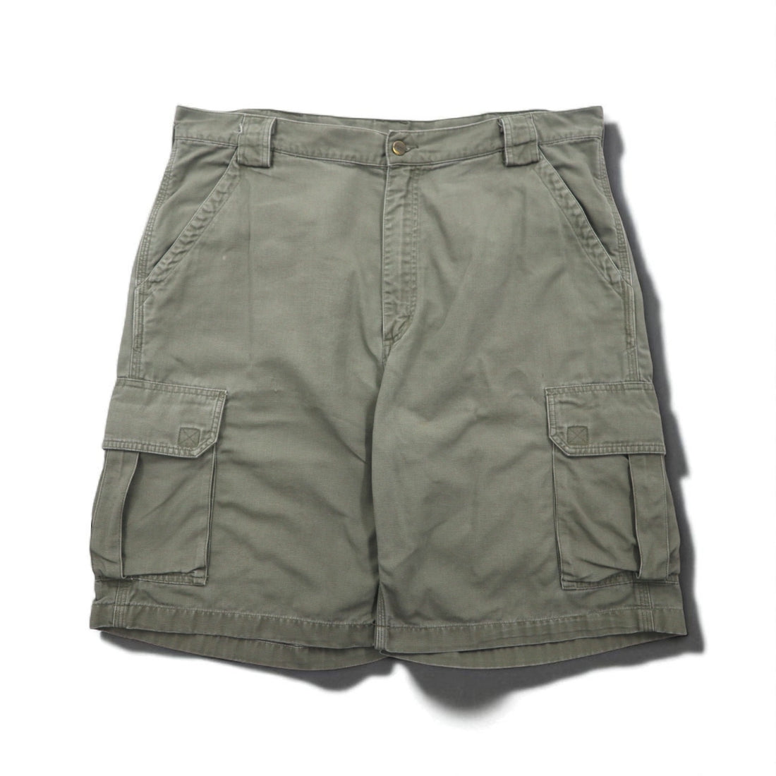 Carhartt 00年代 ダック地 ショート カーゴパンツ ハーフパンツ XL カーキ コットン B164