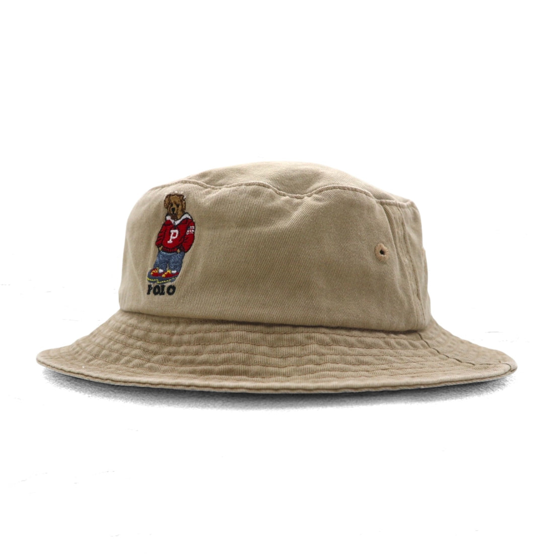 POLO RALPH LAUREN Polo Bear Bucket Hat, 59cm, Beige, Cotton