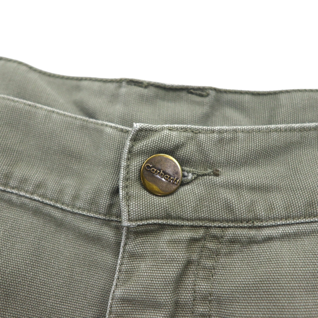 Carhartt 2000s Duck Short Cargo Pants, Khaki Cotton, Size XL, B164