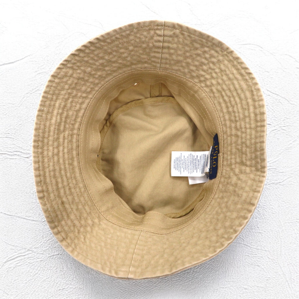 POLO RALPH LAUREN Polo Bear Bucket Hat, 59cm, Beige, Cotton