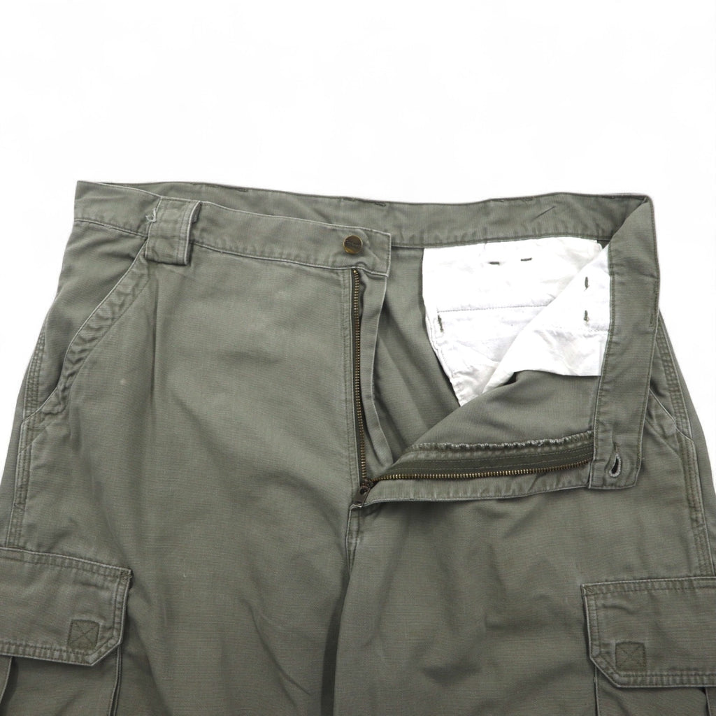 Carhartt 2000s Duck Short Cargo Pants, Khaki Cotton, Size XL, B164