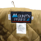 MOUNT'N PRAIRIE 90s Duck Hunter Camo Hunting Jacket, XL, Khaki, Padded, Detachable Hood