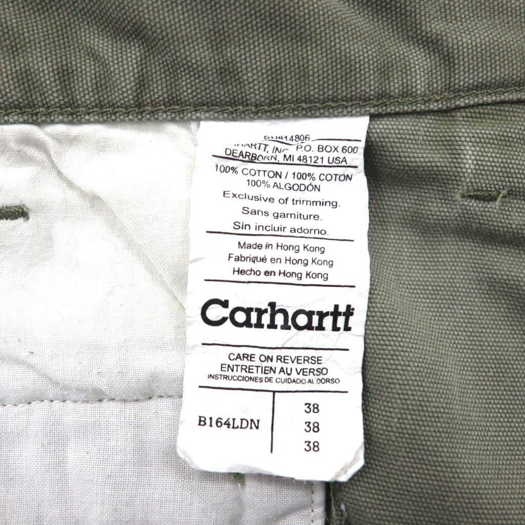 Carhartt 2000s Duck Short Cargo Pants, Khaki Cotton, Size XL, B164