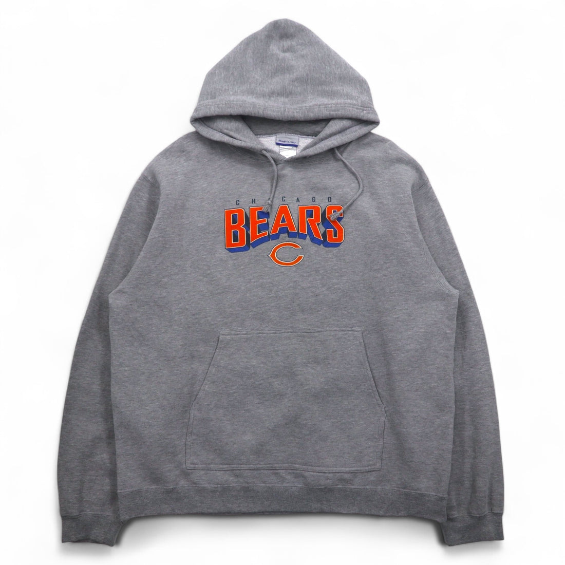 Reebok Pullover Hoodie L Grey Cotton NFL CHICAGO BEARS