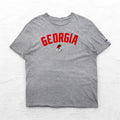 Champion Arch Logo College Print T-Shirt 2XL Grey GEORGIA BULLDOGS Made in Honduras