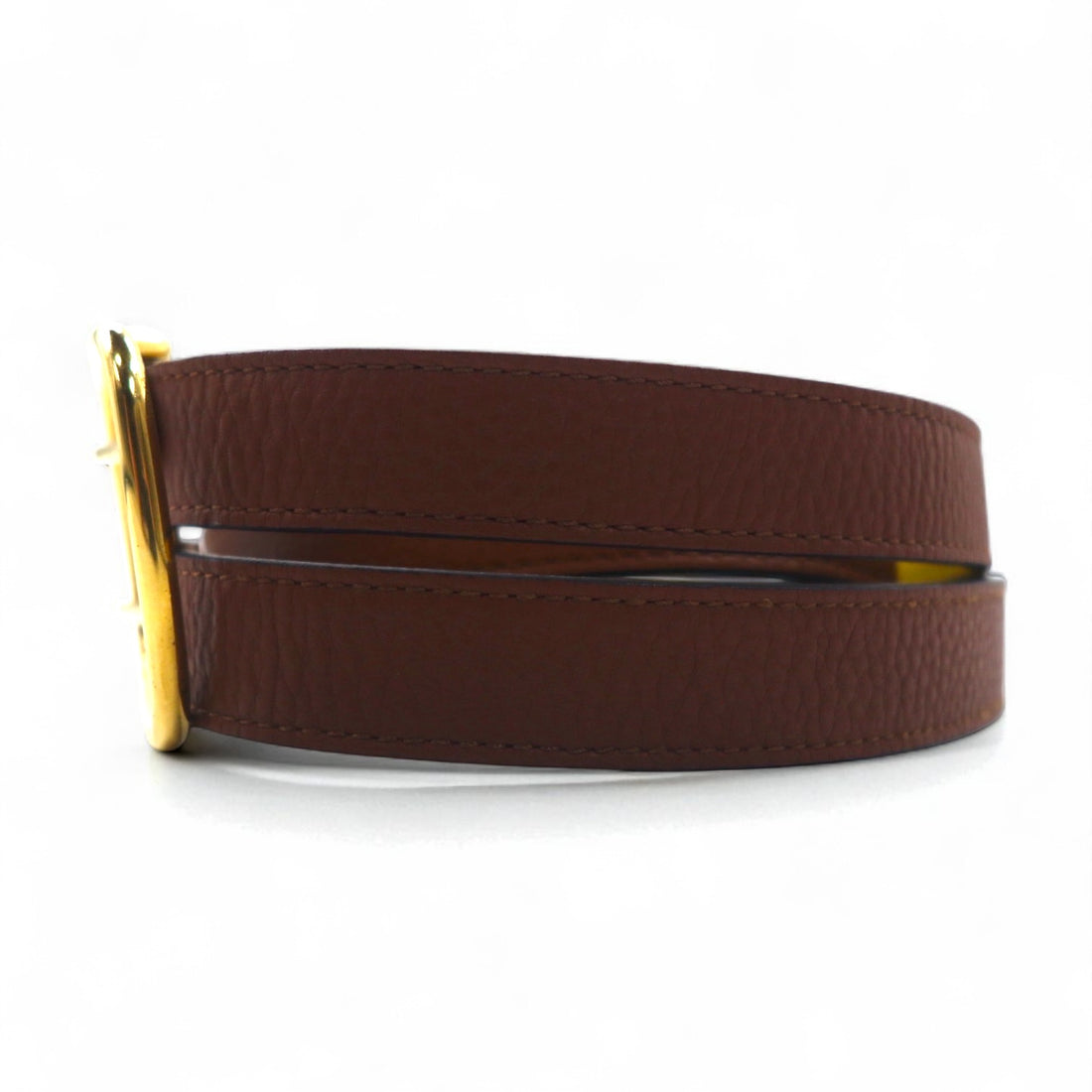 BURBERRY リバーシブル ダブルストラップ レザーベルト Lynton Reversible Double Strap Leather Belt 34/85 シボ革 2連 ITPARPEL9BOL 現行 イタリア製