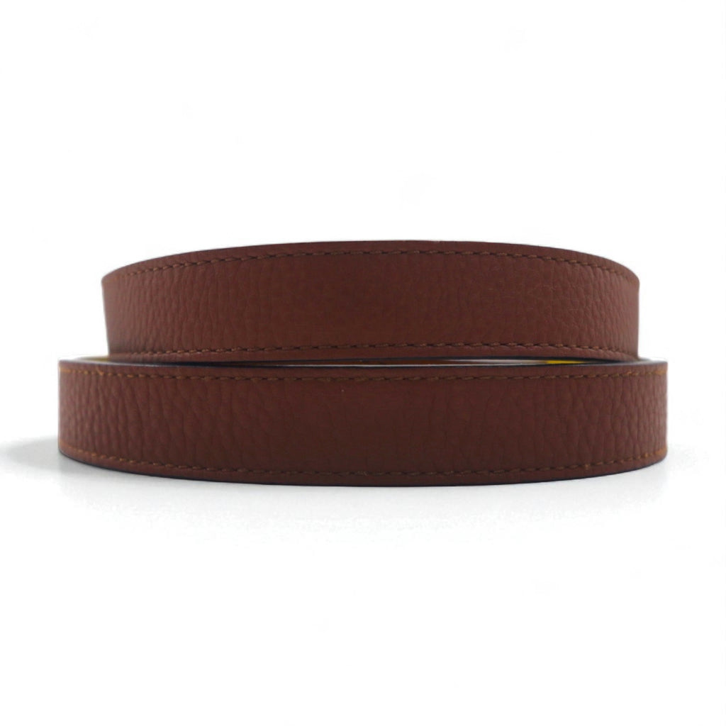 BURBERRY リバーシブル ダブルストラップ レザーベルト Lynton Reversible Double Strap Leather Belt 34/85 シボ革 2連 ITPARPEL9BOL 現行 イタリア製