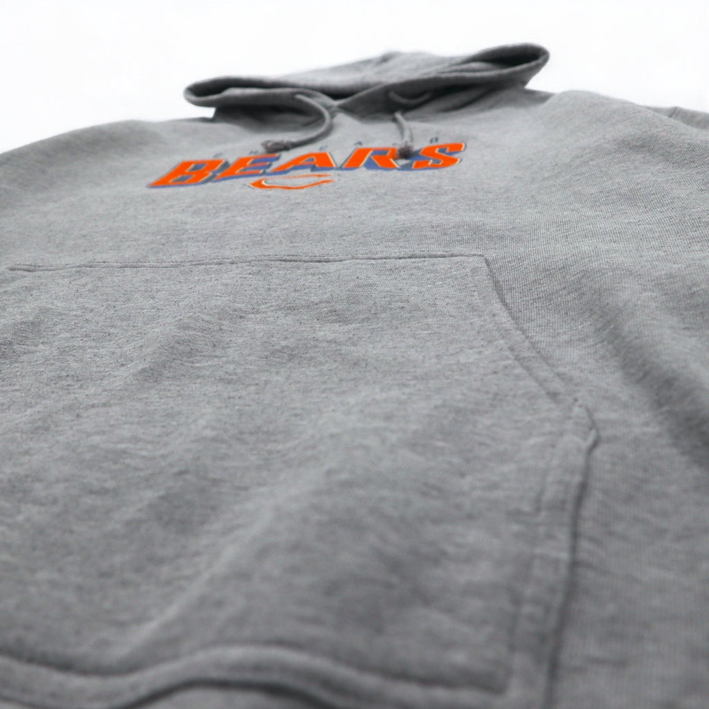 Reebok Pullover Hoodie L Grey Cotton NFL CHICAGO BEARS