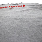 Champion Arch Logo College Print T-Shirt 2XL Grey GEORGIA BULLDOGS Made in Honduras