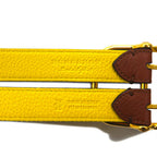 BURBERRY リバーシブル ダブルストラップ レザーベルト Lynton Reversible Double Strap Leather Belt 34/85 シボ革 2連 ITPARPEL9BOL 現行 イタリア製