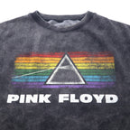 PINK FLOYD Pink Floyd band print sweatshirt L Grey cotton bleach vintage finish PULL &amp; BEAR Made in Pakistan
