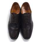 REGAL Plain Toe Dress Shoes 25.5cm Brown Leather Suitable for Snowy Roads Y183 Made in Japan