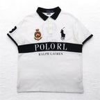 POLO RALPH LAUREN Big Pony Embroidered Polo Shirt XL White POLO TEAM Numbering