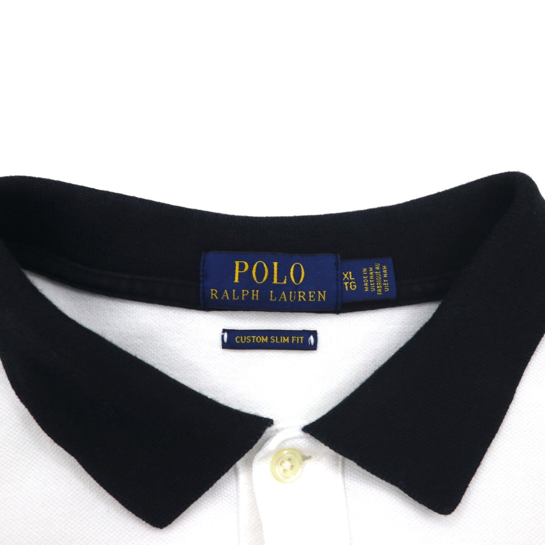 POLO RALPH LAUREN Big Pony Embroidered Polo Shirt XL White POLO TEAM Numbering