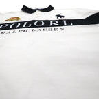 POLO RALPH LAUREN Big Pony Embroidered Polo Shirt XL White POLO TEAM Numbering