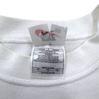 NIKE 90s USA made Swoosh logo embroidered sweatshirt M White cotton NIKE TOWN back logo print