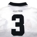 POLO RALPH LAUREN Big Pony Embroidered Polo Shirt XL White POLO TEAM Numbering