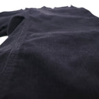 TUKI Corduroy Pants, Type 3, Wide Leg Marine Pants, Size M, Black, 0032C, Made in Japan