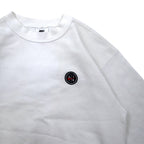 NIKE 90s USA made Swoosh logo embroidered sweatshirt M White cotton NIKE TOWN back logo print