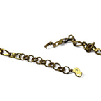 Christian Dior Made in Germany Vintage 2WAY Kihei Chain Necklace 2-Row Bracelet Gold Logo GERMANY Engraved