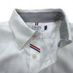 CHAPS Oxford Button-Down Shirt, L, White, NON IRON PURE COTTON
