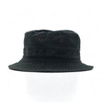 Polo by Ralph Lauren 90s Bucket Hat, Medium, Black Cotton, Small Pony Embroidery