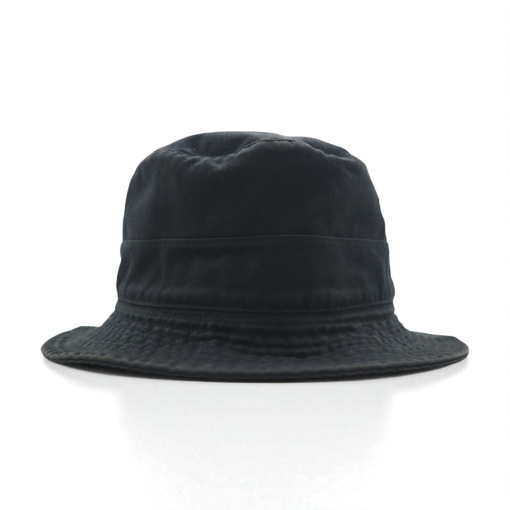 Polo by Ralph Lauren 90s Bucket Hat, Medium, Black Cotton, Small Pony Embroidery