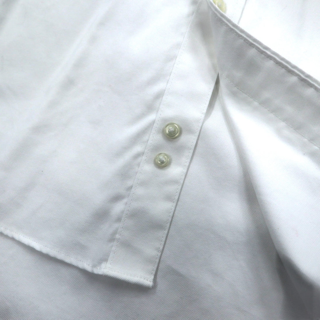 CHAPS Oxford Button-Down Shirt, L, White, NON IRON PURE COTTON