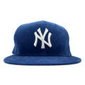 日本然リトテ-古着オンライン-NEW ERA ベースボールキャップ 59.6cm ブルー コーデュロイ MLB ニューヨーク ヤンキース New York Yankees-NEW ERA Baseball Cap 59.6cm Blue Corduroy MLB New York Yankees New York Yankees
