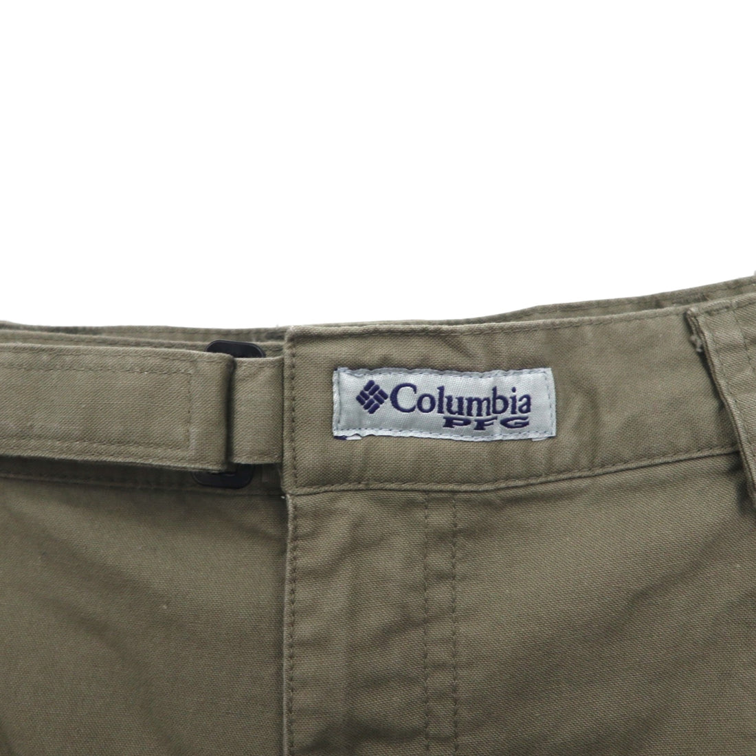 Columbia PFG Bush Shorts, Large, Khaki, Cotton, Pocket, FM8100