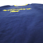 STARTER 90s College Embroidery Rib Line Sweatshirt XL Navy MICHIGAN