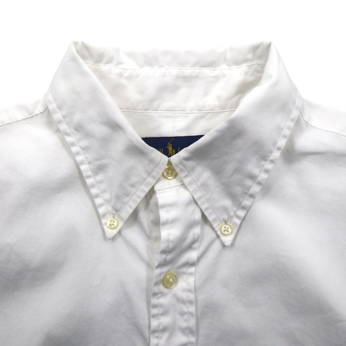 Ralph Lauren ボタンダウン シャツ XL ホワイト コットン スモールポニー刺繡